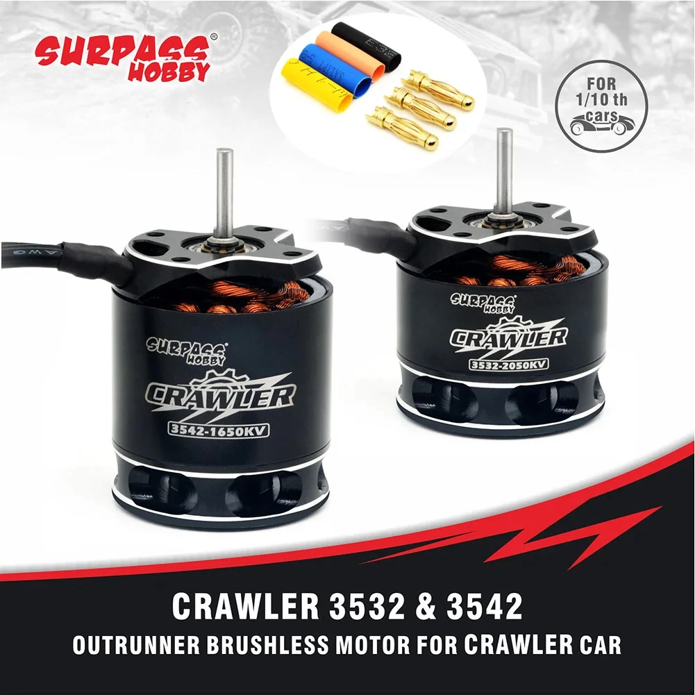 Surpass Hobby Bürstenloser Motor 3532 3542 Crawler Outrunner für Axial SCX10 TRX-4 TRX-6 Tamiya 1/10 1/12 RC Car Crawler Climbing