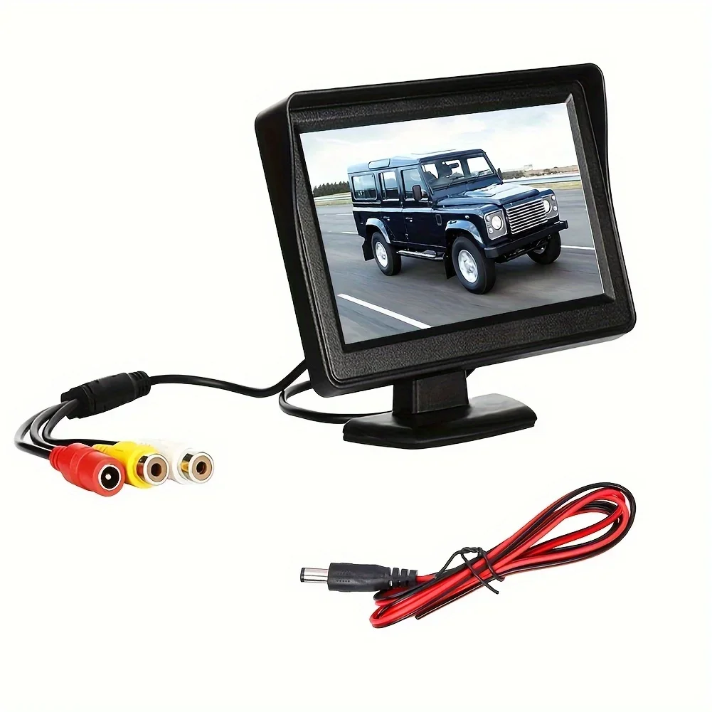 HD Auto Monitor 4,3 Zoll Bildschirm Für Rückansicht Reverse Kamera LCD Display HD Digitale Farbe Auto Monitor Einfach Zu Installieren