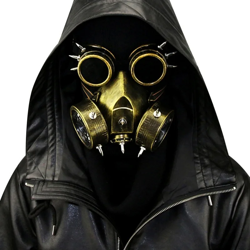 1 Stück Steampunk Gasmaske Cyberpunk-Brille Halloween Cosplay Requisiten Gotische Antibeschlag-Maske für Männer und Frauen Image