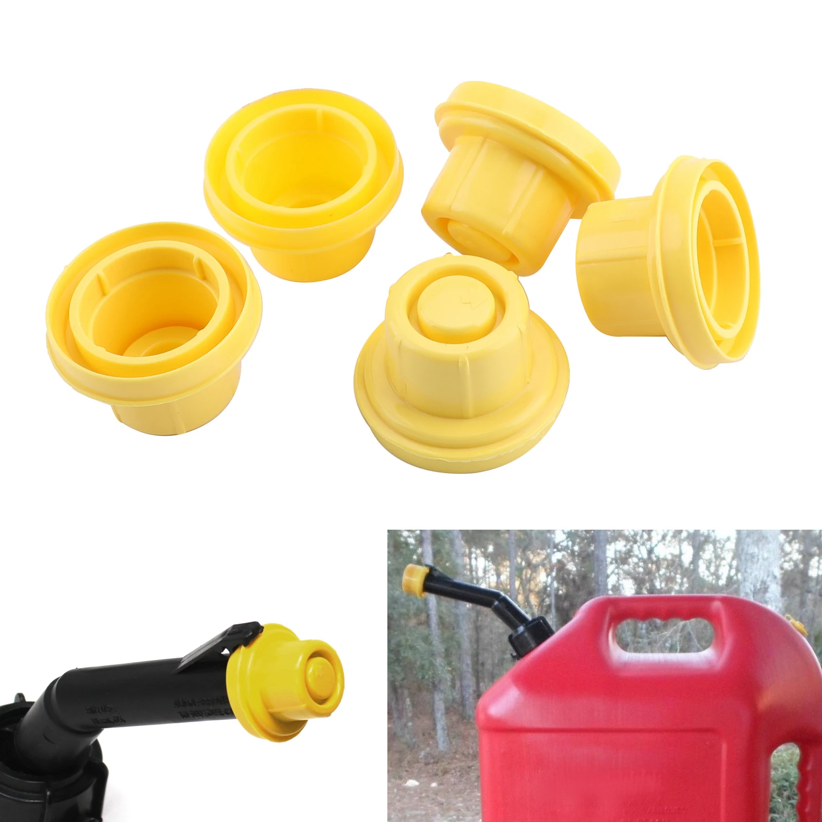 5x Ersatz gelbe Auslauf kappe für Blitzgas dose 900302 900092 900094 Image