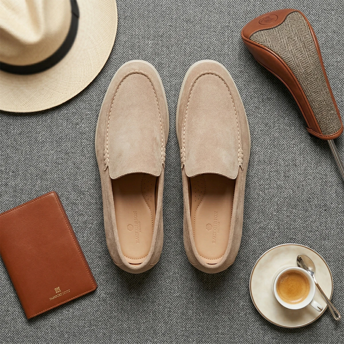 Herren Wildleder Penny Loafer Slipper Mokassins Freizeitschuhe Bequeme Schuhe