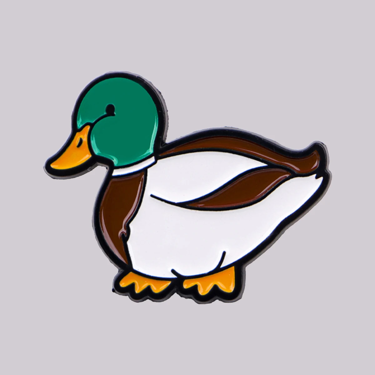 Simpatico anatra smaltata spilla cartone animato spille spille spille distintivo sullo zaino accessori di abbigliamento gioielli animali regali per amici