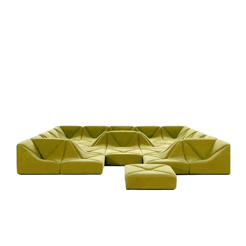 Frei kombinierbares Stoffsofa für modernes Wohnzimmer Image