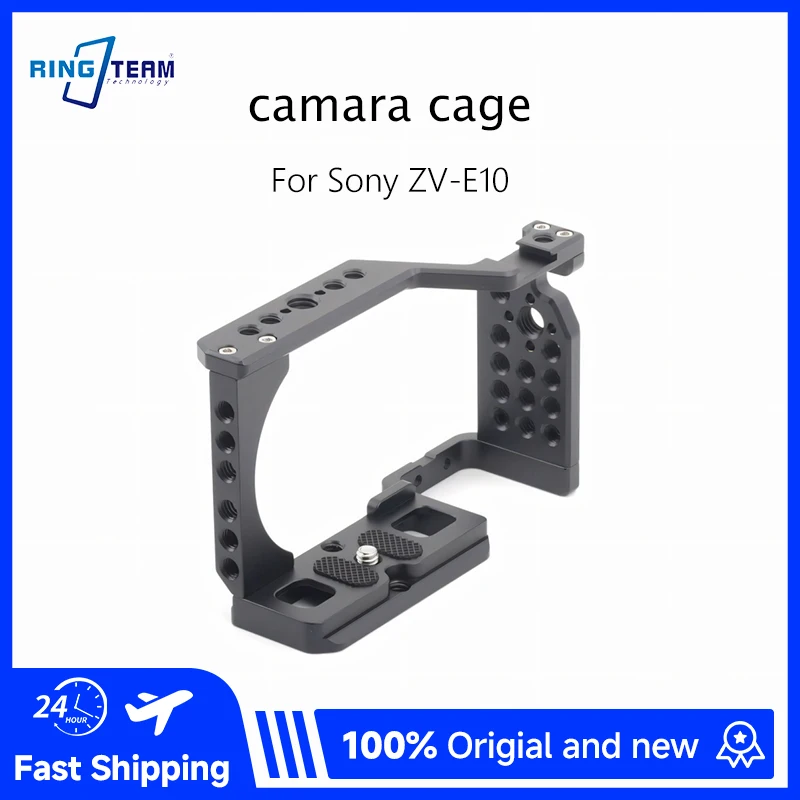 Für Sony ZV-E10: Metall-Videorig mit Schnellverschluss und Schnellwechselplatte, 1/4-Zoll-Gewinden und Cold Shoe Halterungen Image