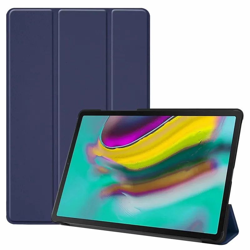 Hülle für Samsung Galaxy Tab S5e Tablet 10,5 Zoll, dreifach faltbare PU-Lederhülle mit Hartständer, Schutzhülle für Galaxy Tab S5e SM-T720 T725 Image