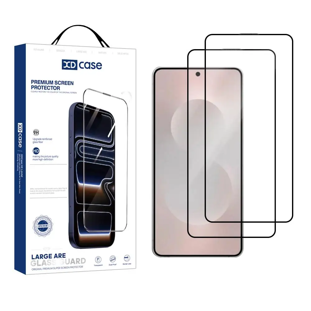 XDcase 2pcs HD-Schutzfolie aus gehärtetem Glas mit Fingerabdruckerkennung für Samsung Galaxy S26 Ultra S26 Plus S26 / S25 Ultra S25 Plus S25 Image