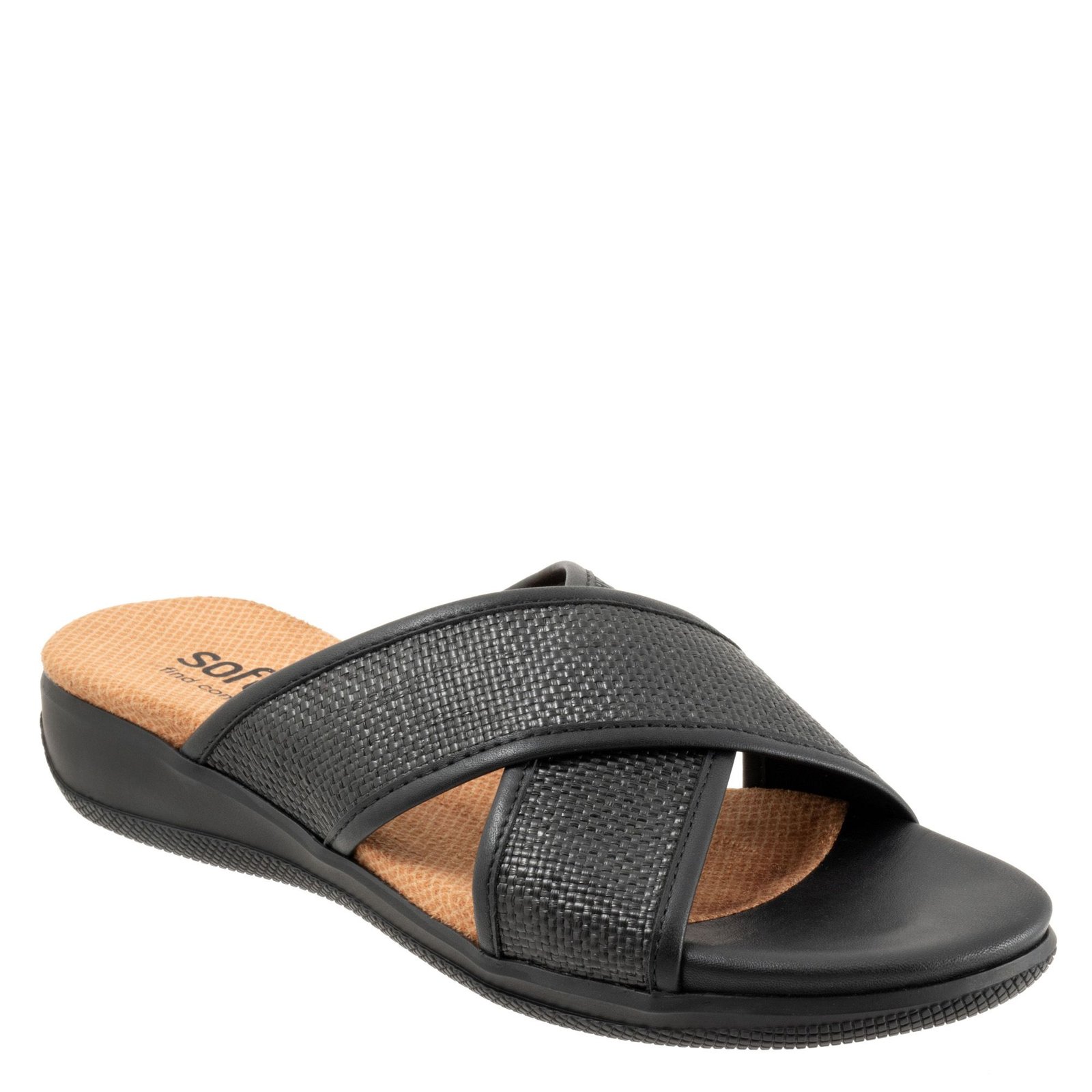 Softwalk Tillman 6.0 - Womens 7 Black Sandal N
