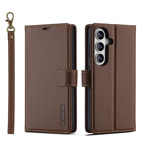 telefono Custodia Per Samsung Galaxy S26 S26 Plus S26 Ultra Custodia ad adsorbimento magnetico Custodia Portafoglio Custodia a Flip con Supporto Magnetico Supporta la Ricarica Wireless Retrò Pelle PU