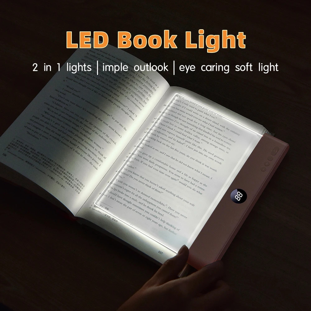 LED-Leselampe, batteriebetrieben, augenschonend, verstellbare, tragbare Klemmleuchte für Schreibtisch, Nachttisch, Reisen, für Bücherwürmer