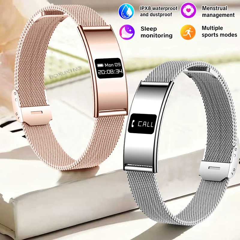 2026 Neue Mode Damen Smart-Armband Sport-Fitness-Tracker Herzfrequenz-Gesundheitsmonitor 10ATM Wasserdicht Anruf-Erinnerung Smartwatch Image