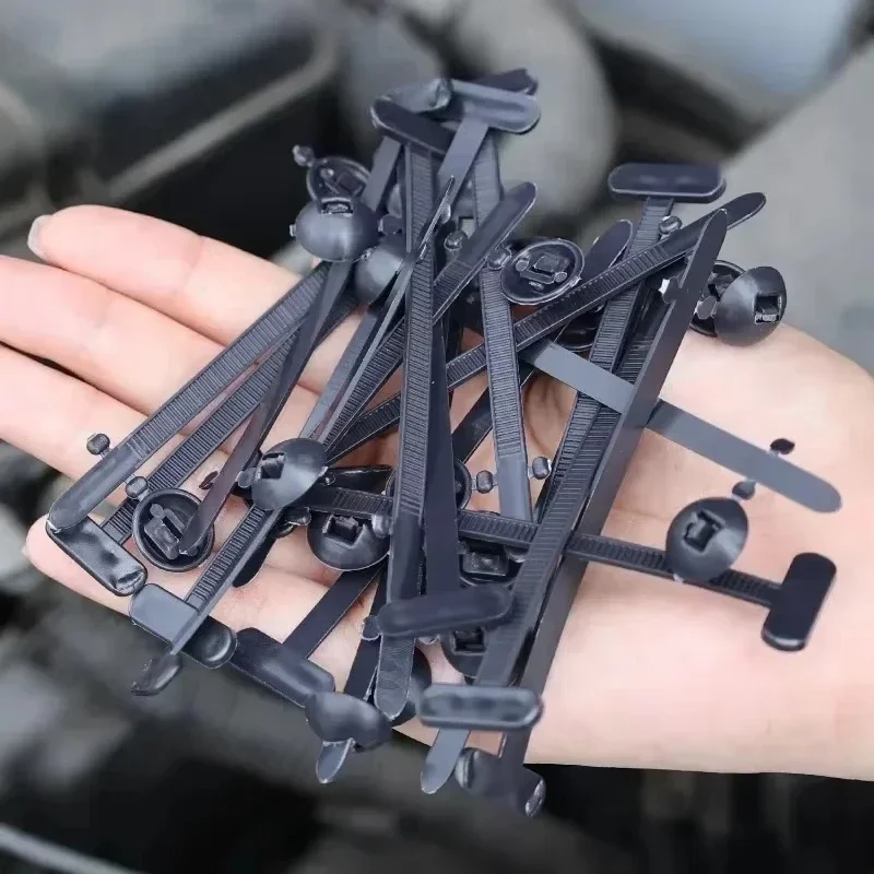 Vielseitige Nylon-Kabelbinder mit Schnalle, Auto-Befestigungsriemen, Hochbelastbare Mehrzweck-Selbstverriegelnde Kabelbinder zur Organisation Image