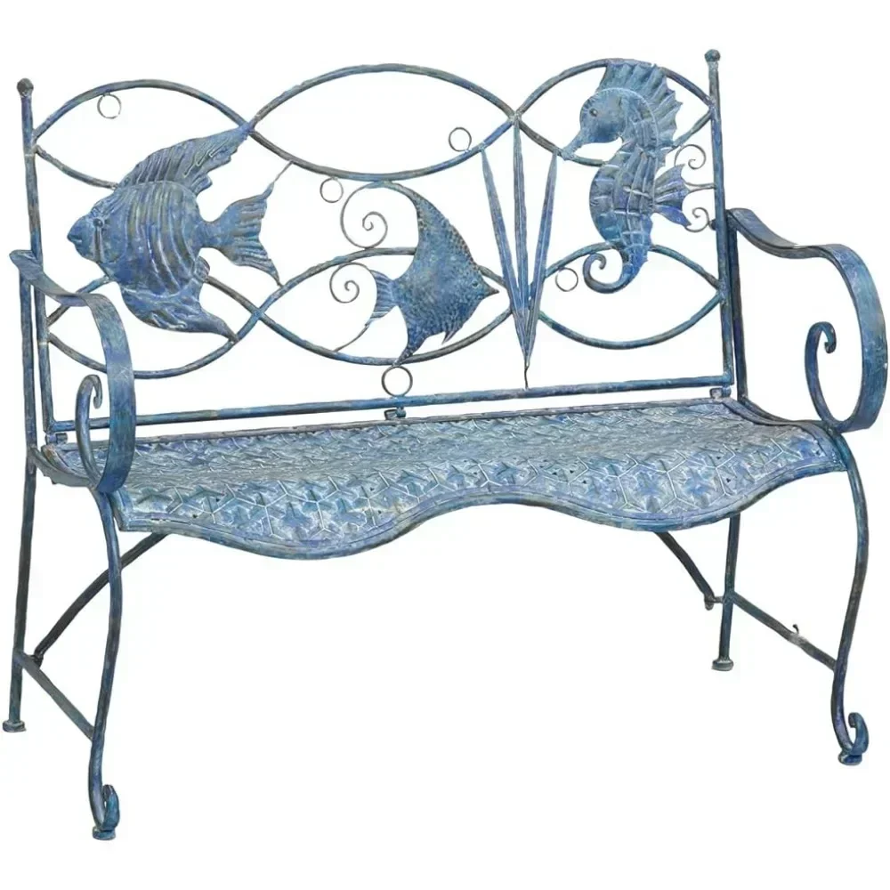 Die immergrüne, winddichte Fisch-Strand-Außenbank bietet Platz für bis zu 440 Pfund Möbel Image