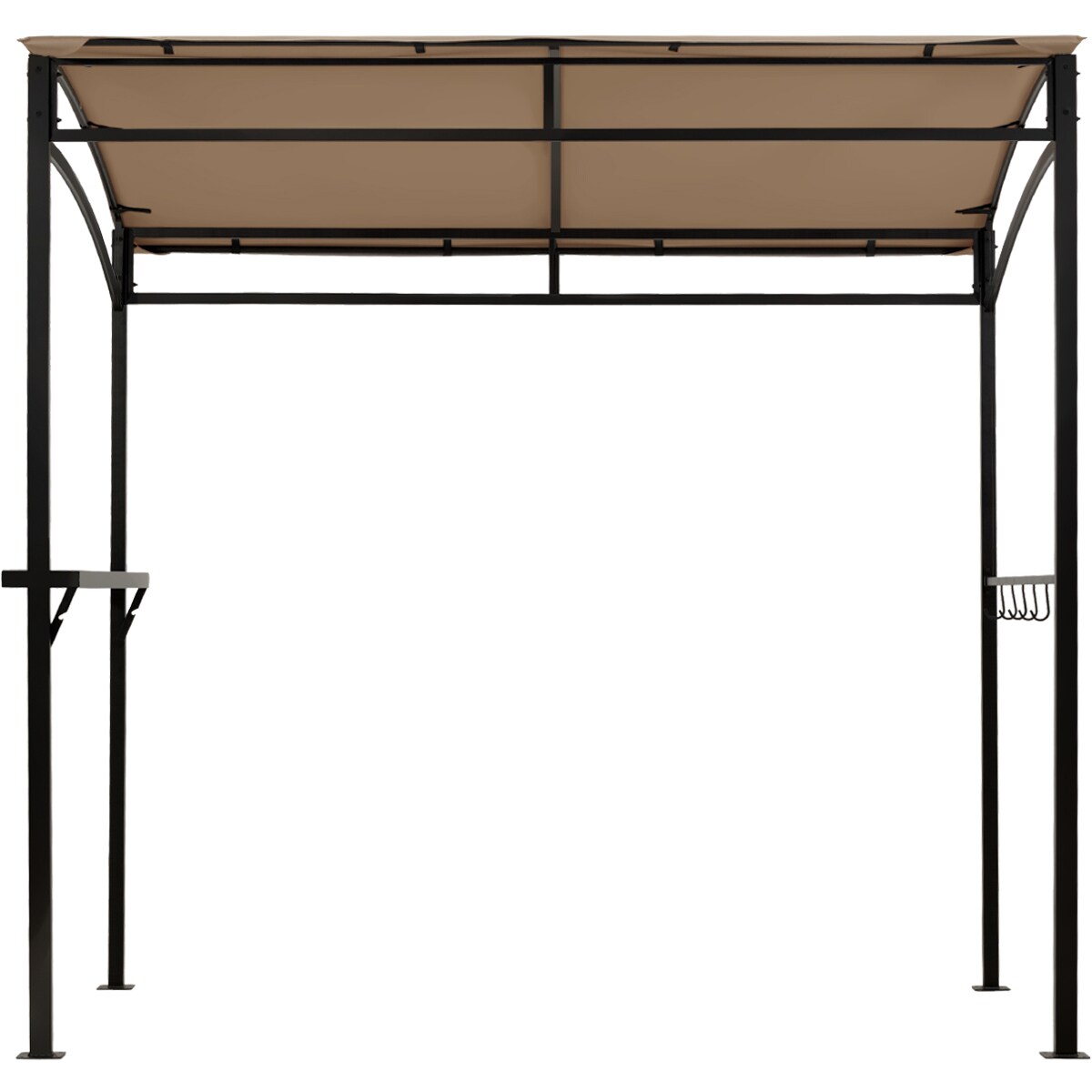 COSTWAY Grillpavillon, wetterfest, mit Seitenablage und Haken, Grillzelt Image