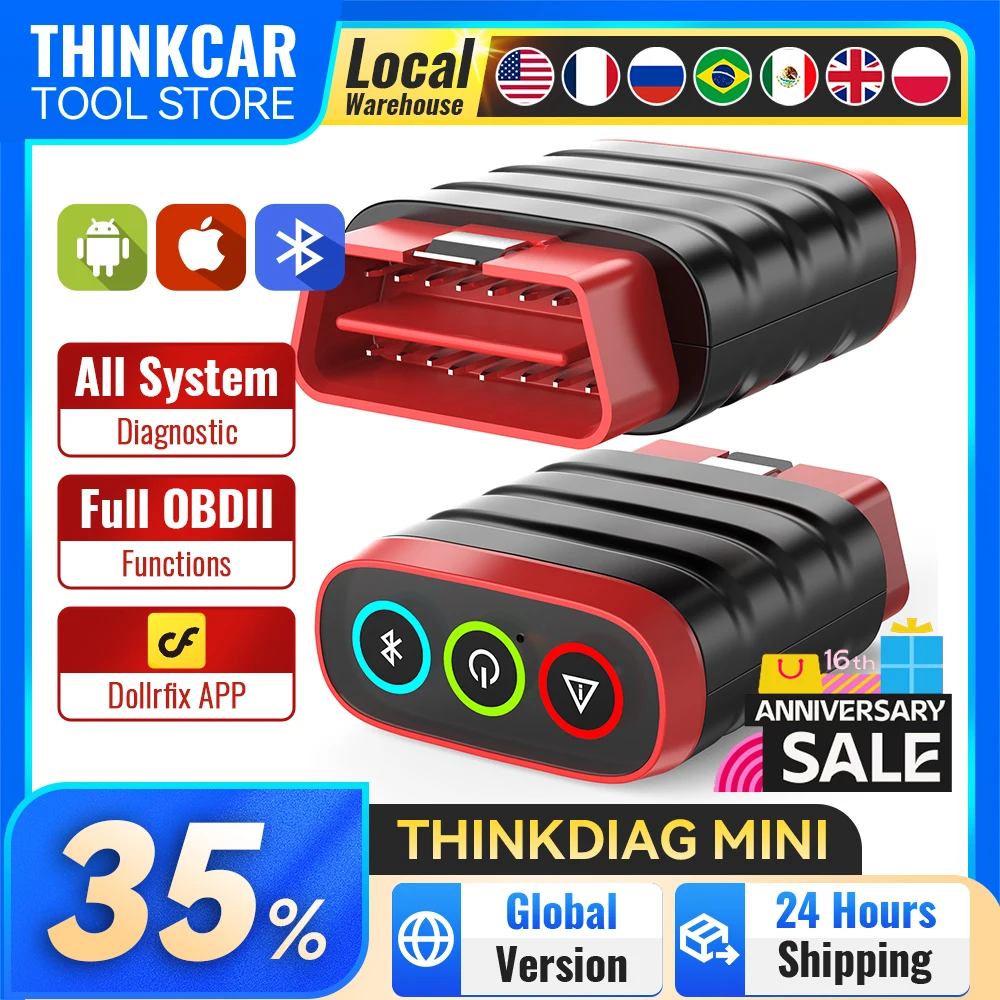 THINKCAR ThinkDiag Mini-OBD2-Scanner, professionelle Kfz-Diagnosetools, vollständiger System-Diagnosecode-Leser, lebenslang kostenlos Image