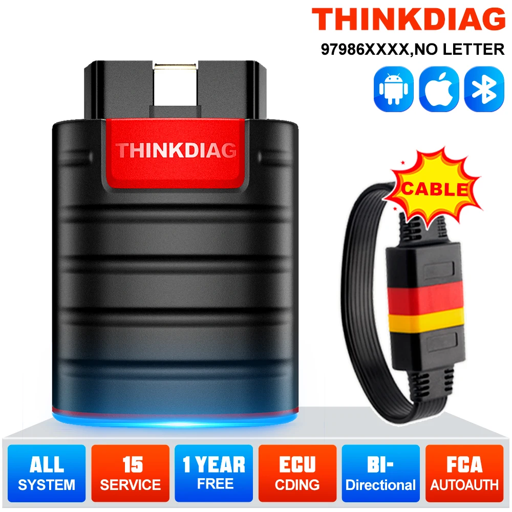 2026 THINKCAR Thinkdiag Heiße Version Komplettsystem Alle Autos 16-Reset-Service OBD2-Diagnosetool ECU-Codierung Aktiver Test 1 Jahr kostenlos Image