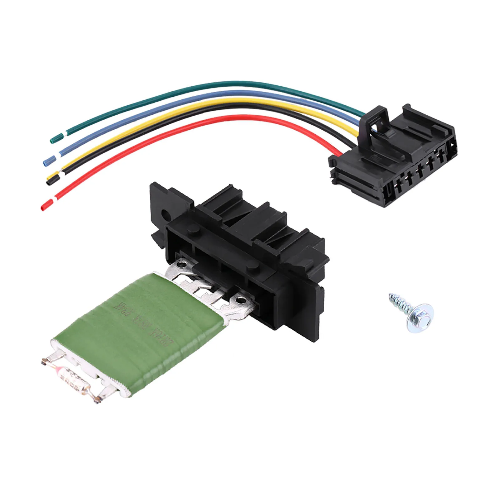 Widerstand des Heizungsmotors, Gebläse, mit Verkabelung, Reparaturstecker, Kabelbaum für Grande Punto Qubo 95508692 77364061, Gebläserregler Image