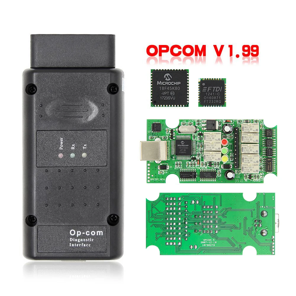 Opcom V1.99 V2014 für Opel CAN BUS OBD2 Scanner Auto Fehler Tester Überprüfen Motor Adapter OP-COM PIC18F45K80 Auto Diagnose Werkzeug Image