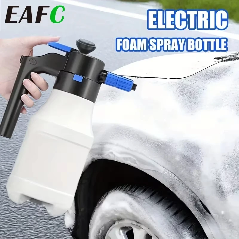 EAFC 1,5 l elektrisches Schaumsprühgerät, Autowaschanlage, Hausgarten, saubere Detaillierung, Schneeschaumkanone, Hochdruckwasser Image