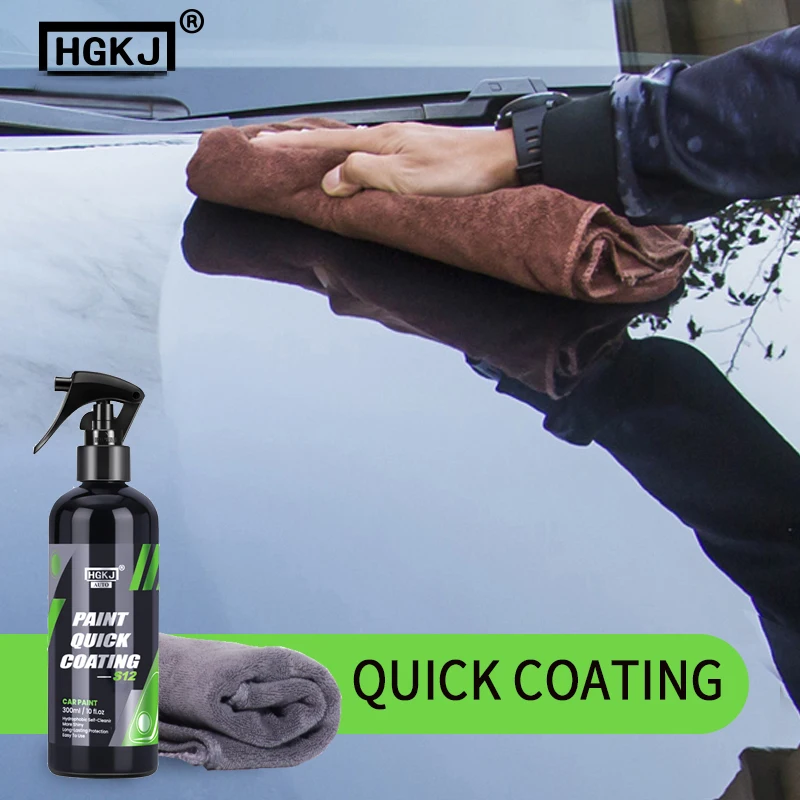 Hgkj 300ml Auto Keramik beschichtung Wachs flüssiges Glas Karosserie politur Sprüh farbe hydrophobes Mittel Glanz schutz Autozubehör Image