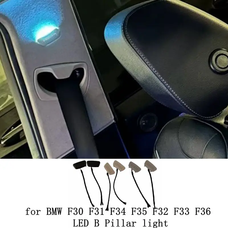 Auto-Innenraum-Umgebungs-LED-B-Säulenlicht, Airbag-Nachrüst-Atmosphärenlampe für BMW 3er F30 F31 F34 F35 4er F32 F33 F36 Image