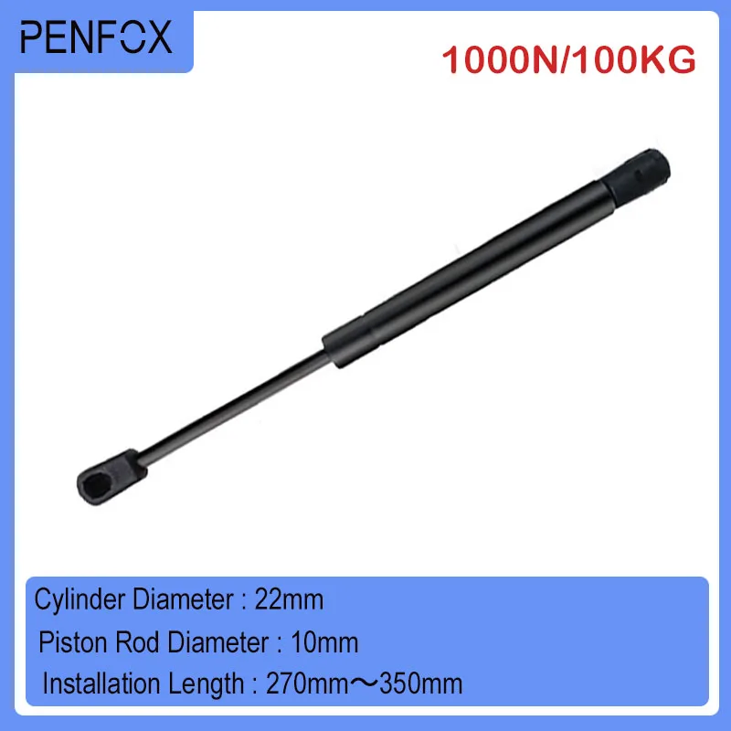 1 PC 270mm-350mm 100kgs/1000N Universal Strut Bars Gas Frühling Stoßdämpfer hydraulische Lift Unterstützung Strut Bar RV Bett Auto Maschine Image