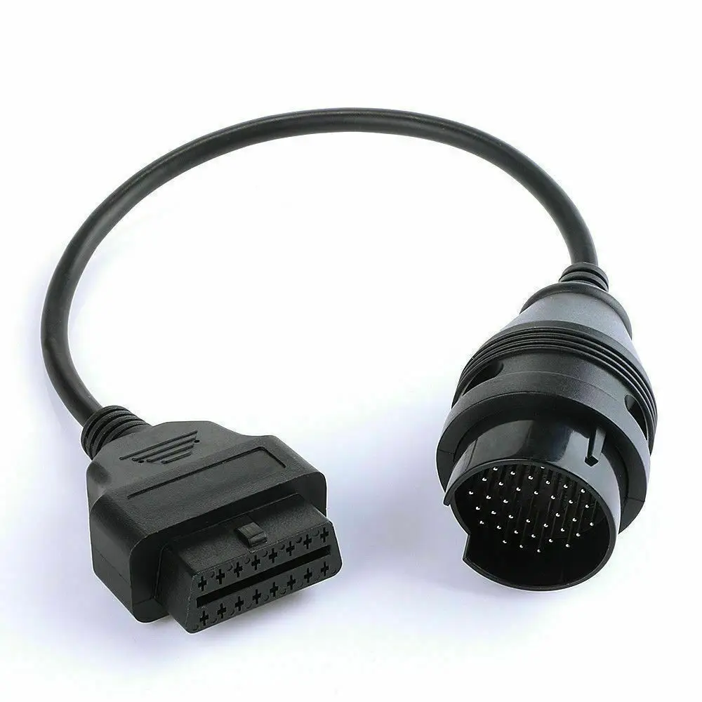38Pin OBD1 16Pin OBD2 Diagnose-Adapter-Stecker für Mercedes W124 W140 W202 W210 0B10 Image