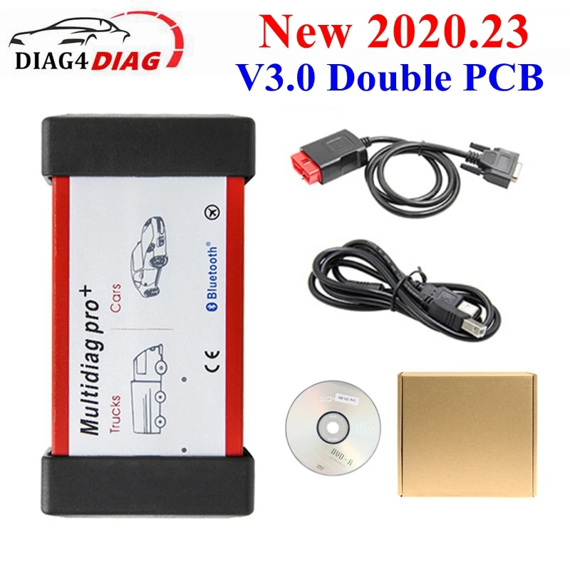 Multi diag pro tcs v2.4nec Relais 3,0 Chip Bluetooth USB 2021,10 Code Reader Auto/LKW Diagnose scanner Image