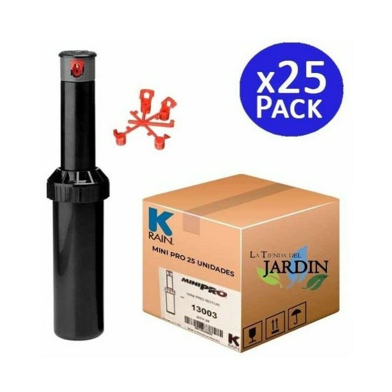 Suinga - Set Di 25 Irrigatore Krain Minipro 1/2'' Portata Da 5,1 A 9,1 M Irrigatore Regolabile Professionale