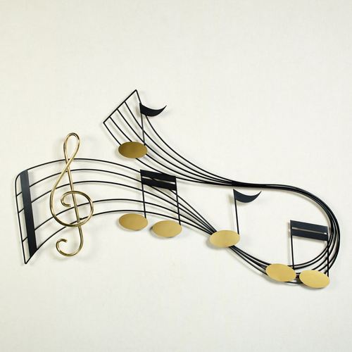 Rhythm II Wall Sculpture Black , Black