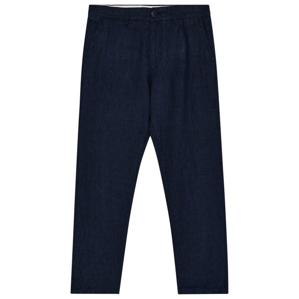 KnowledgeCotton Apparel - Chuck Regular Linen Pants - Freizeithose Gr 31 - Length: 32'' blau