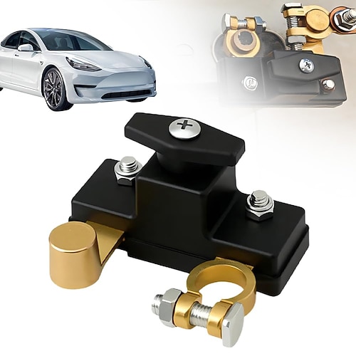 Batterietrennschalter für Pkw, Lkw und Boote (12 V/24 V), einstellbar, mit stabiler Übertragungstechnik, aus reinem Kupfer. Image