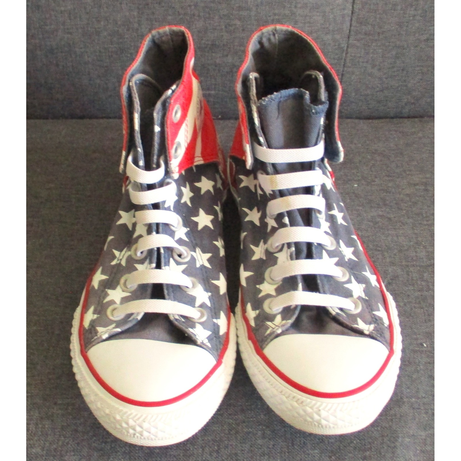 Converse Shoes | Converse Chuck Taylor All Star High Top American Flag Stars Stripes Junior 5 | Color: Blue/Red | Size: 5b