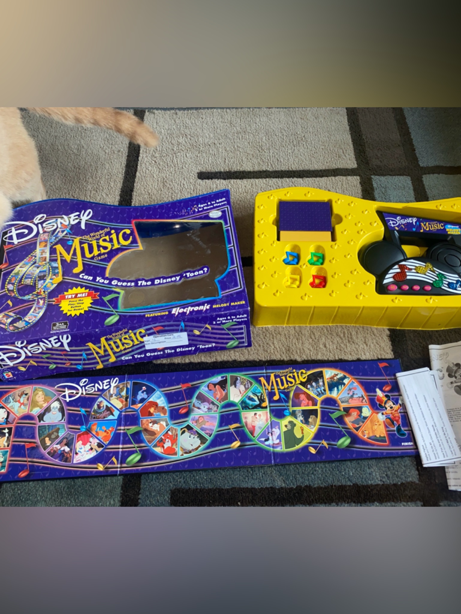 Disney Video Games & Consoles | Disney Music Game Console In Yellow With Purple Box Artwork | Color: Yellow | Size: Os