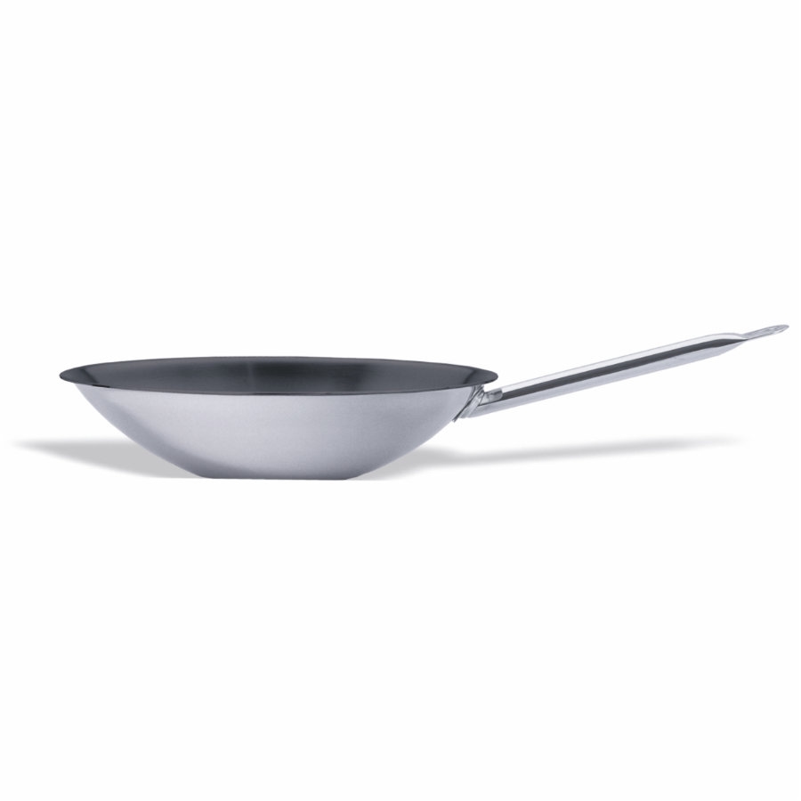 Pujadas Wok mit mehrfacher Antihaftbeschichtung aus Stahl und Aluminium, 36x9cm, Dicke 2,3cm, Deckel 5,5lt, 1 Griff Image