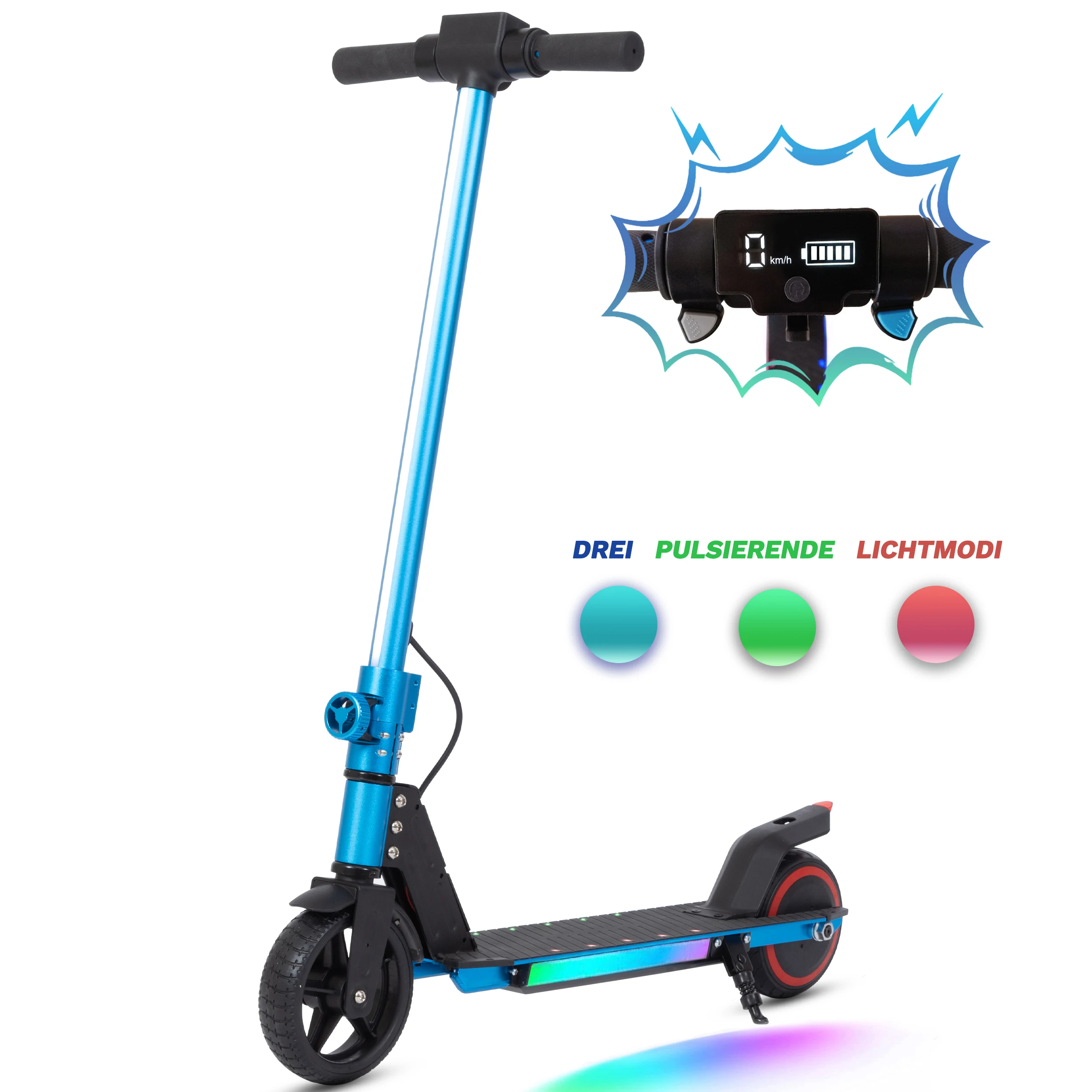 Scooter pour enfants, voiture électrique Scooter électrique pour enfants, scooter pliable de 6,5 pouces pour enfants
