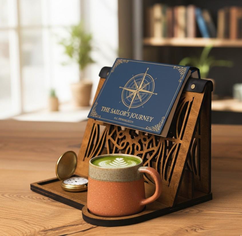 Supporto per libri triangolare, supporto per libri in legno, supporto per libri, leggio, espositore per libri, supporto per libri da scrivania, poggia