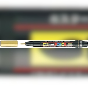 uni-ball Fasermaler Uni Posca PCF-350 1-10mm gold Image