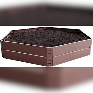 P. IVY Blumenbeet | 6-teilig| 6 Teile x 132x25 cm | Garten oder Balkon | Braun | 250 Liter Volumen Image