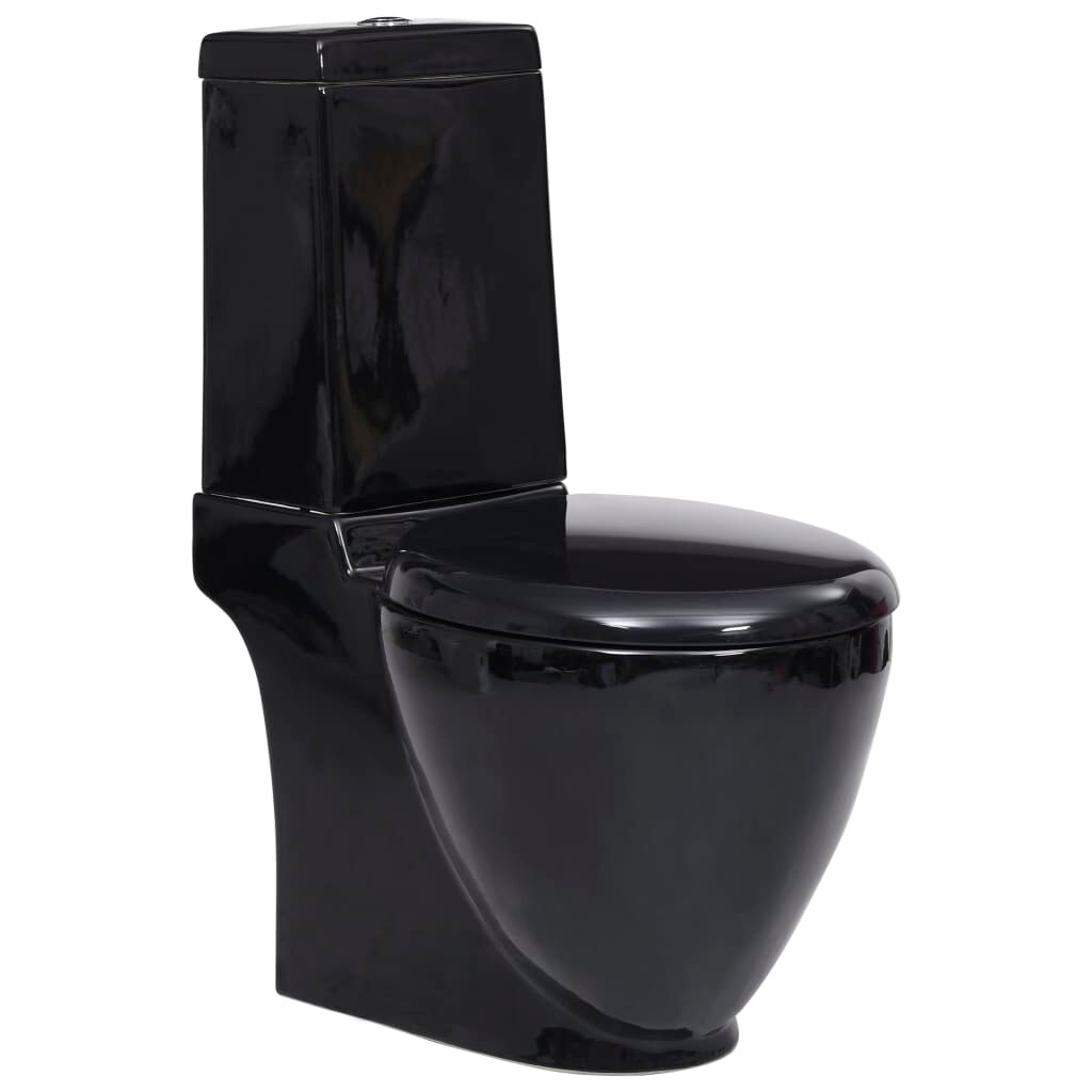 Helloshop26 - Keramik-WC-Sitz mit rückseitigem Wasserablauf schwarz 02_0003563 Image