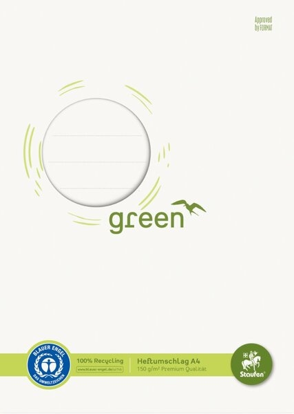 Heftschoner, DIN A4, Recycling Papier 150 g/qm, weiß Image