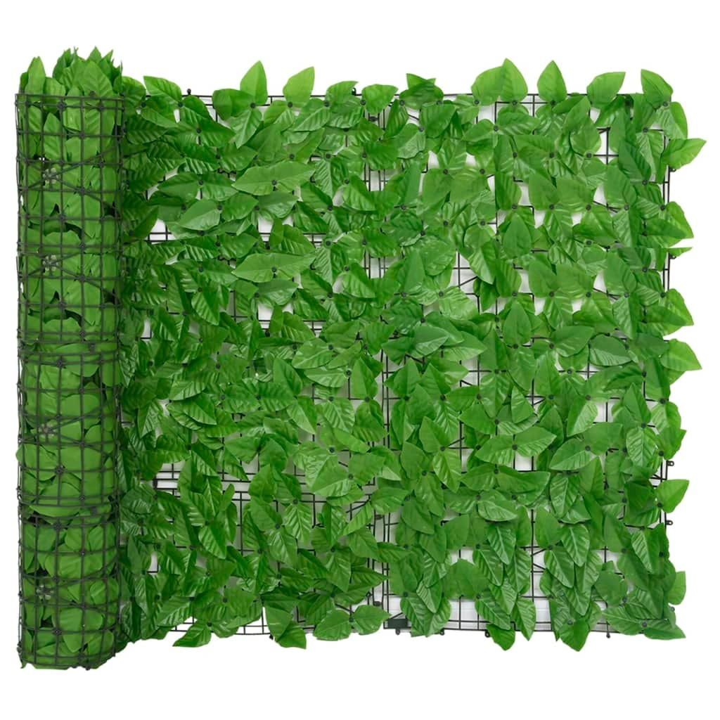 Helloshop26 - Balkonsichtschutz mit Blättern 400 x 100 cm grün 02_0009997 Image