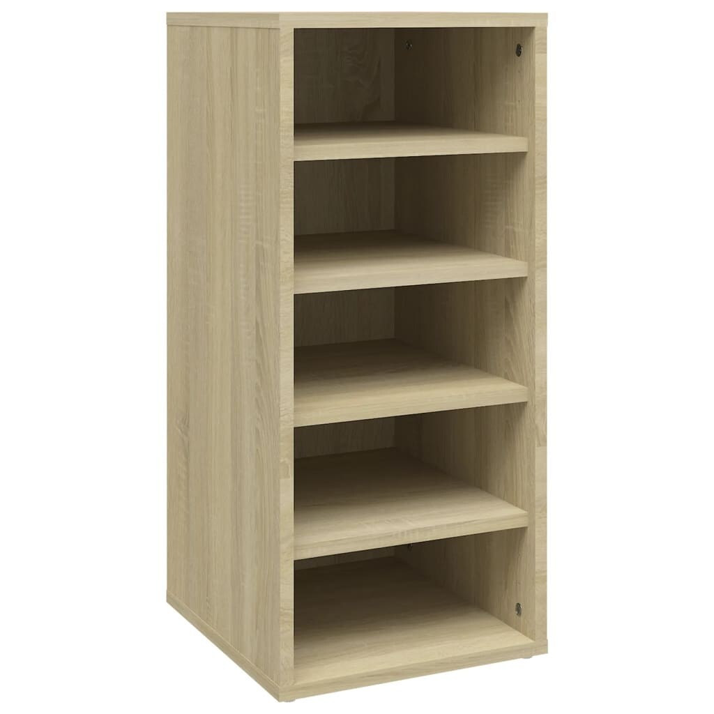 Helloshop26 - Schuhschrank Schuhaufbewahrung Möbel für Eingangsbereich/Flur/Wohnzimmer Sonoma-Holz 31,5 x 35 x 70 cm braun 02_0021692 Image
