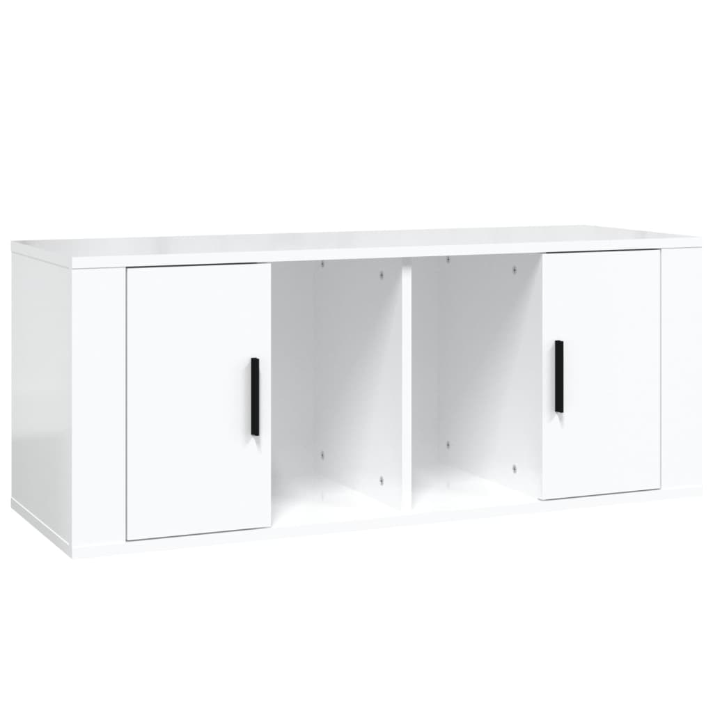 Helloshop26 - Multimedia-TV-Ständer TV-Regal TV-Sideboard Esszimmer Wohnzimmer Schlafzimmer Hochglanzlackierung 100 x 35 x 40 cm 02_0026974 Image