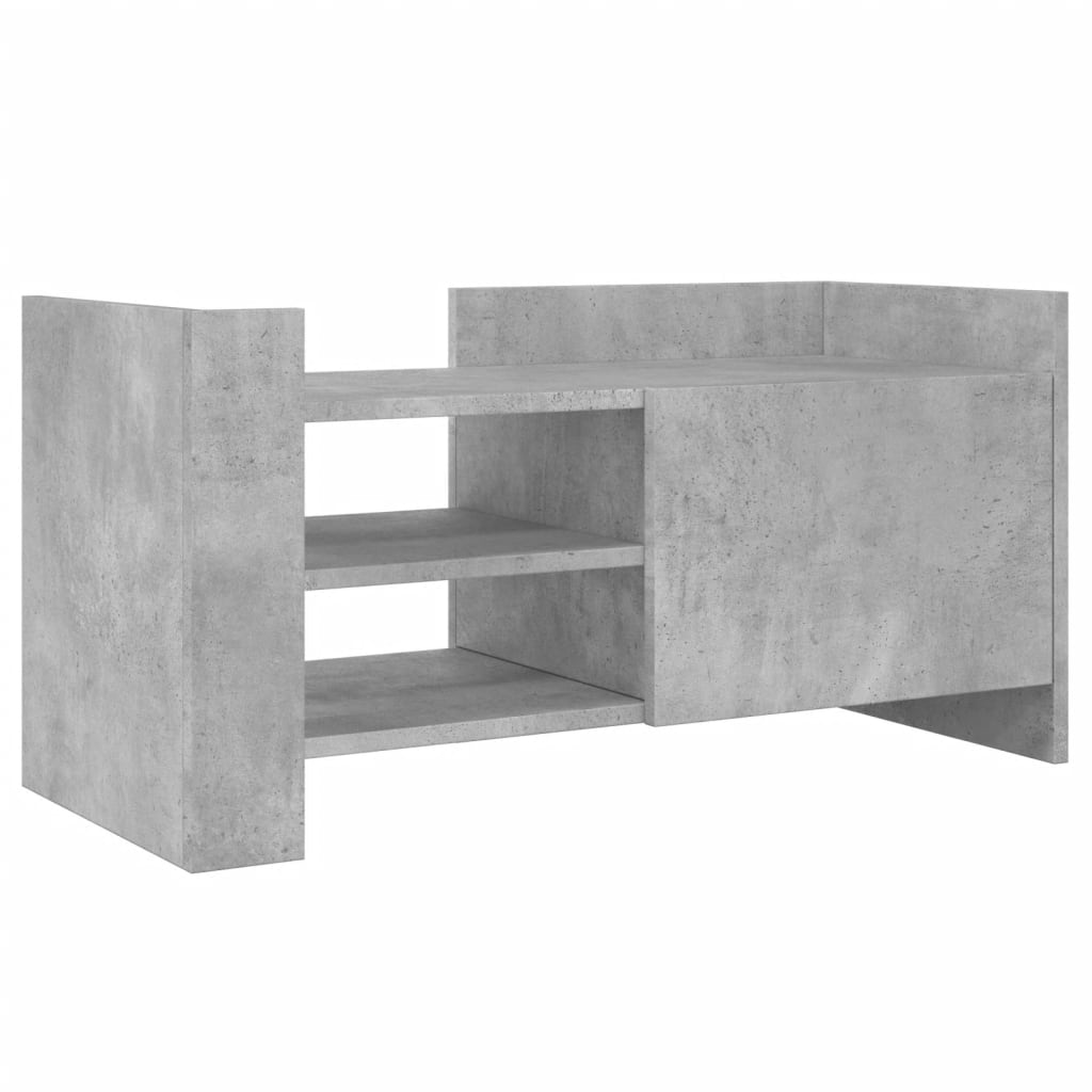 Helloshop26 - Multimedia-TV-Ständer TV-Regal TV-Sideboard Esszimmer Wohnzimmer Schlafzimmer 80 x 35 x 40 cm Holzwerkstoff grau 02_0026270 Image