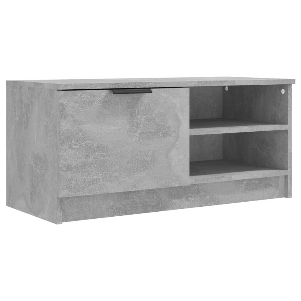 Helloshop26 - Multimedia-TV-Ständer TV-Regal TV-Sideboard Esszimmer Wohnzimmer Schlafzimmer 80 x 35 x 36,5 cm Holzwerkstoff grau 02_0026268 Image