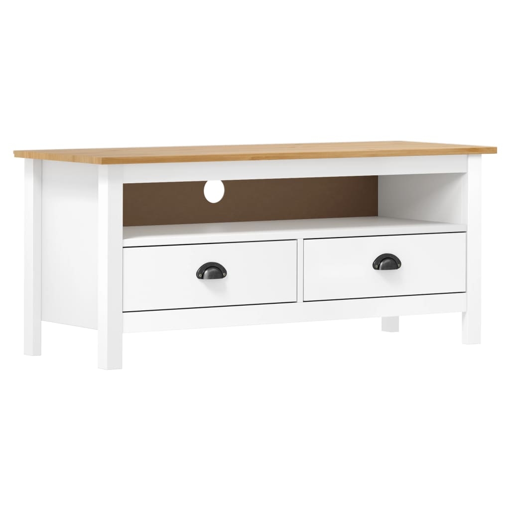 Helloshop26 - Multimedia-TV-Ständer TV-Regal TV-Sideboard Esszimmer Wohnzimmer Schlafzimmer Hill Range 110 x 40 x 47 cm Kiefernholz 02_0027637 Image