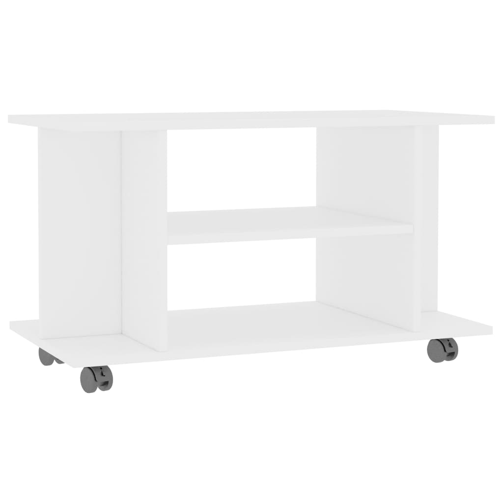 Helloshop26 - Multimedia-TV-Ständer TV-Regal Sideboard TV-Schrank Esszimmer Wohnzimmer Schlafzimmer mit Rollen 80 x 40 x 45 cm 02_0026932 Image