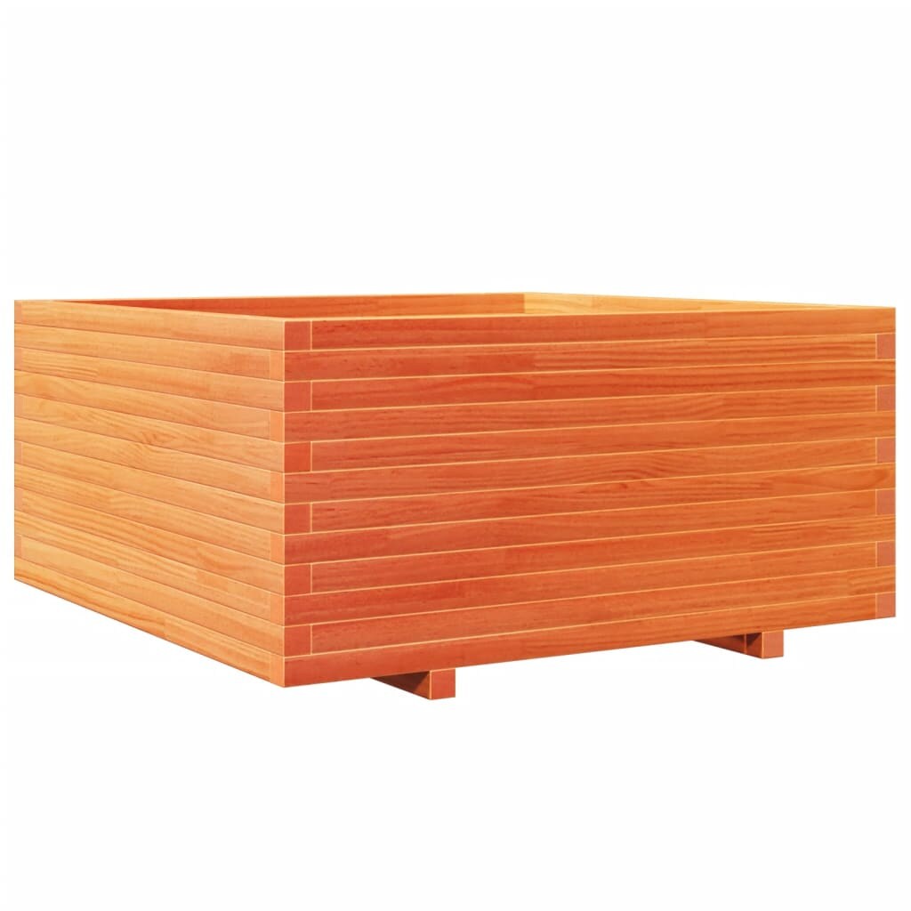 Helloshop26 - Hochbeet für Pflanzen Blumen Terrasse Garten gewachst 100 x 100 x 49,5 cm massives Kiefernholz braun 02_0038423 Image