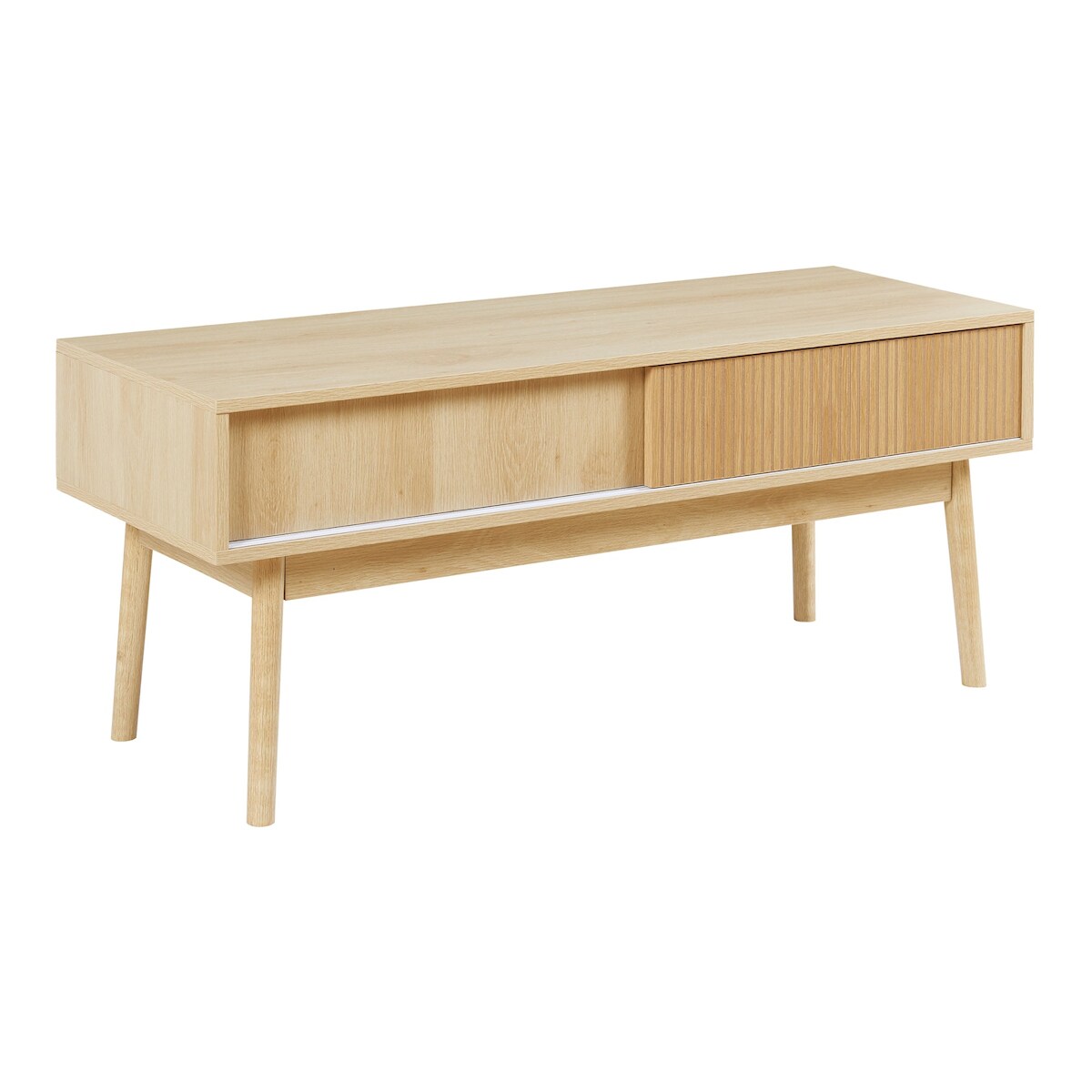 Helloshop26 - TV-Ständer Wohnzimmerregal 115 x 40 x 48 cm MDF Eichenoptik 03_0010078 Image