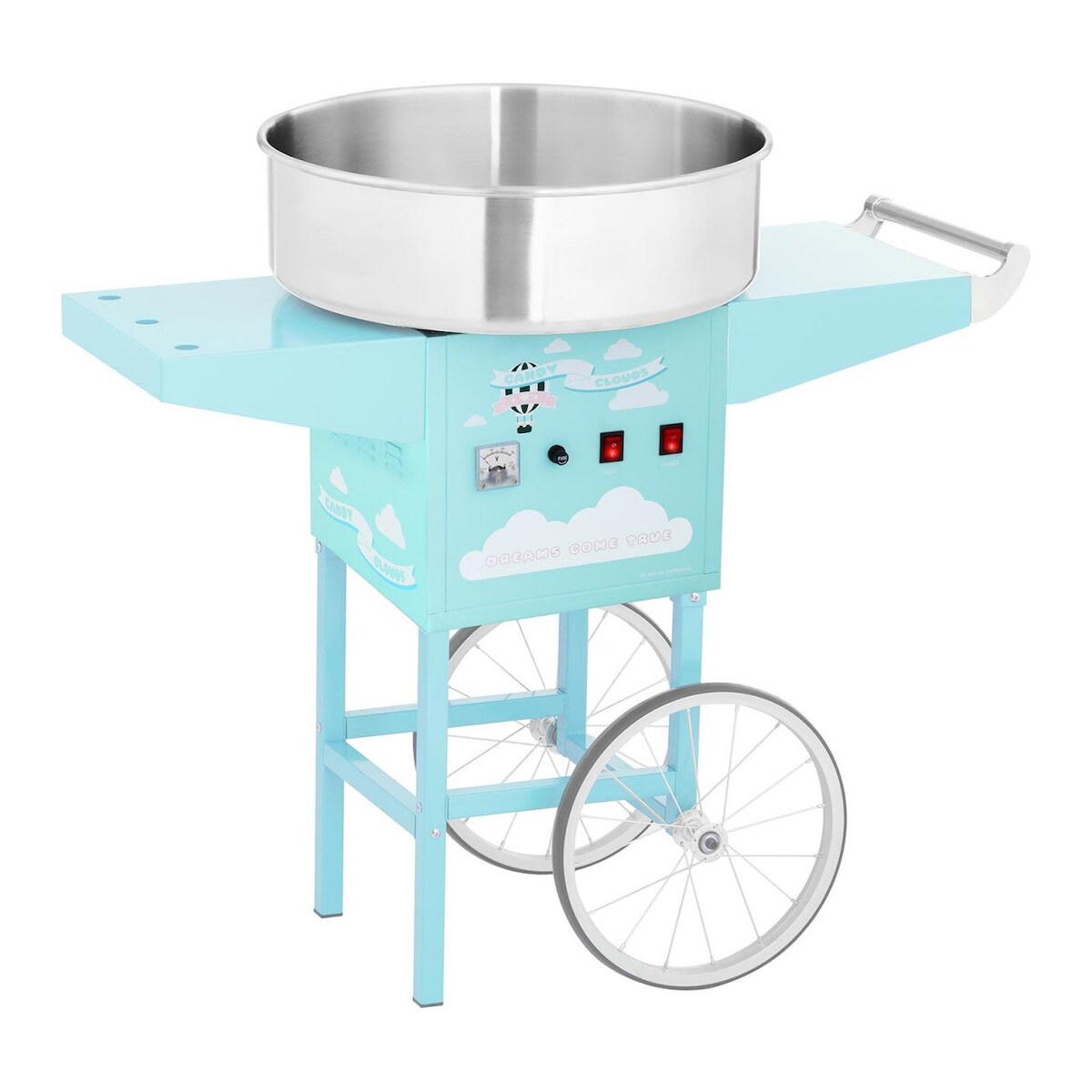 Helloshop26 - Zuckerwattemaschine mit Wagen 52 cm 1200 Watt türkis 14_0002278 Image